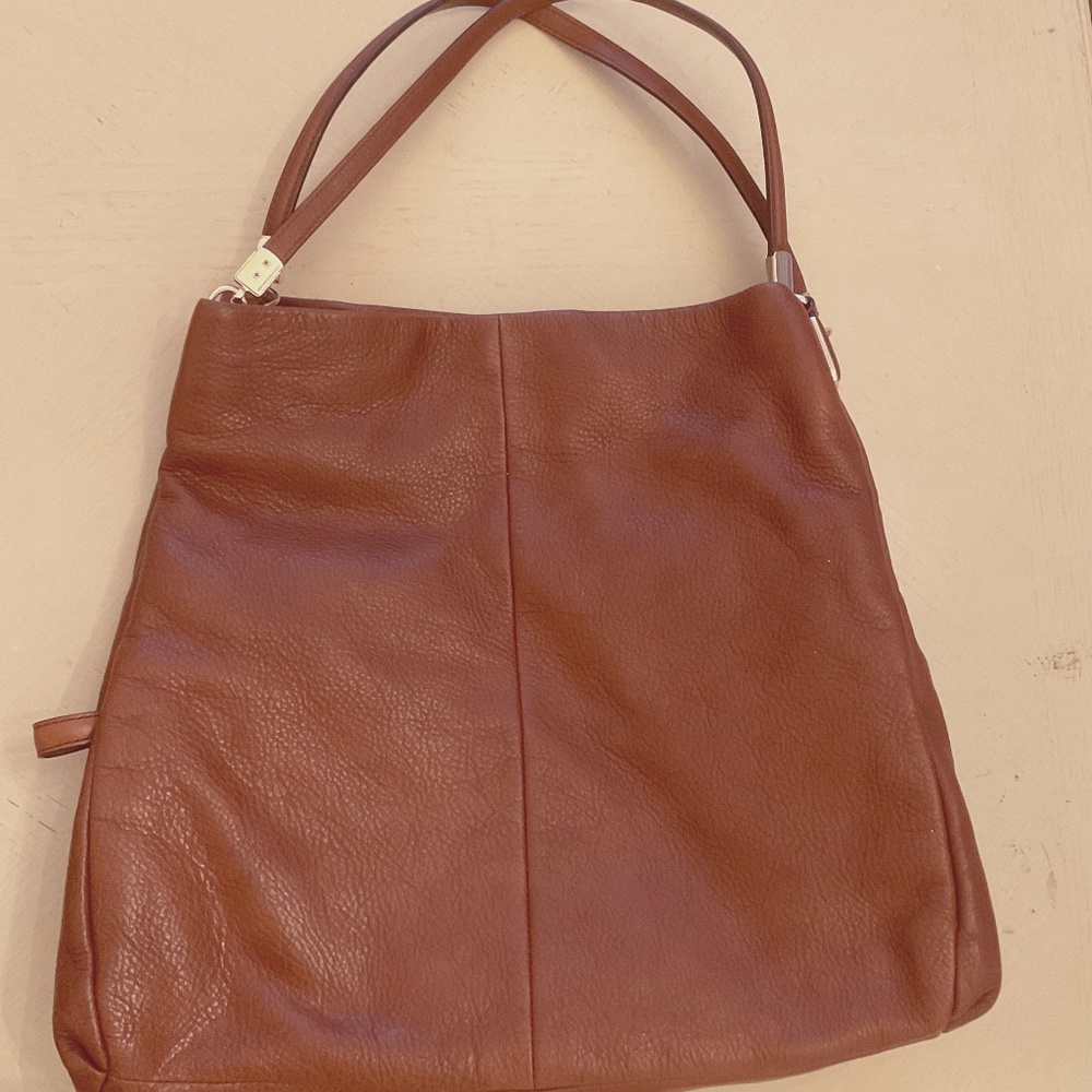Coach leather three compartment bag purse